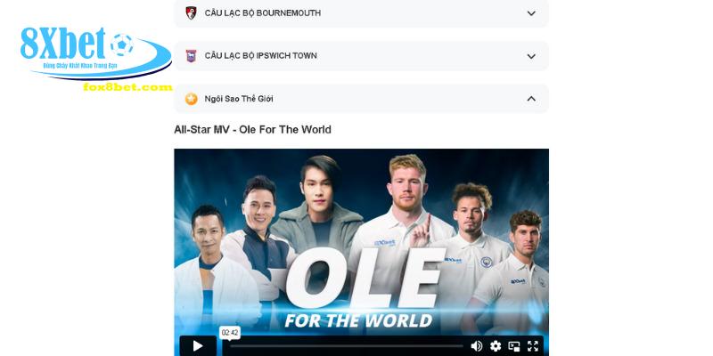 Các đối tác hợp tác với 8XBET