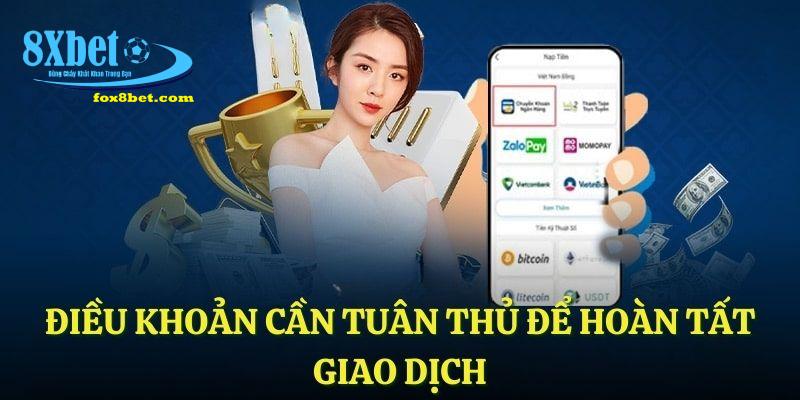 Điều khoản cần tuân thủ để hoàn tất giao dịch